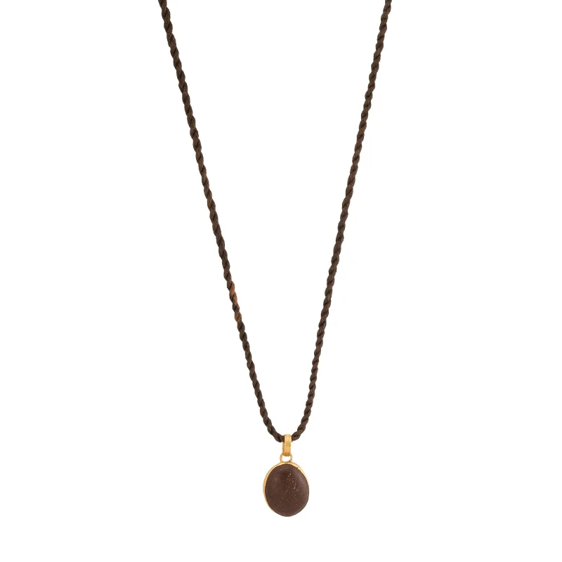 Beautiful necklaces and pendants with gemstone teardrops for an elegant effect-River Pebble Single Drop Pendant Necklace