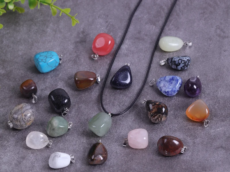 Necklaces and pendants with angel wing motifs for a spiritual, meaningful design-Nature’s Wonders Healing Crystal Pendant Set