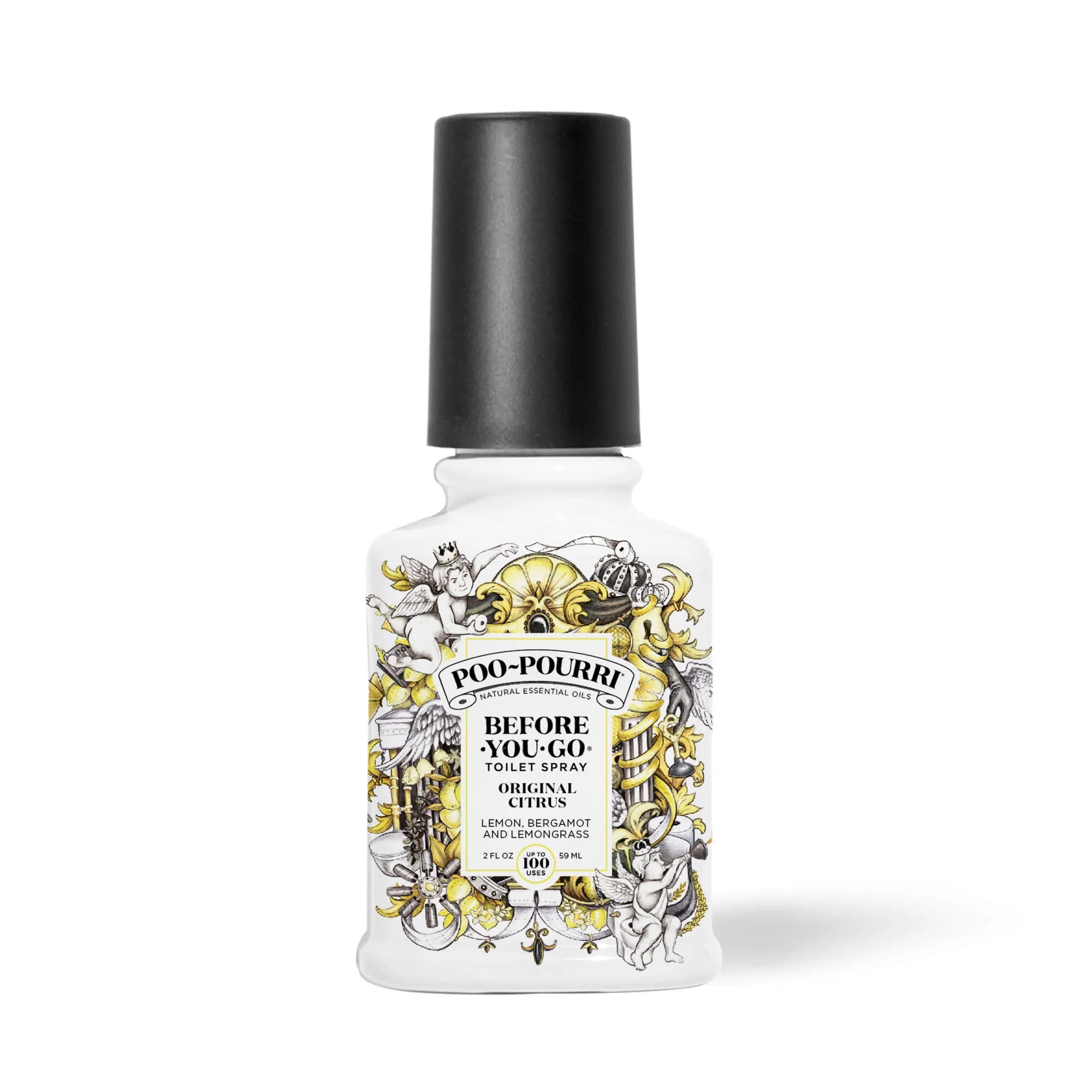 Trendy necklaces and pendants with geometric shapes for a modern aesthetic-Poo-Pourri Original Citrus 2 oz.