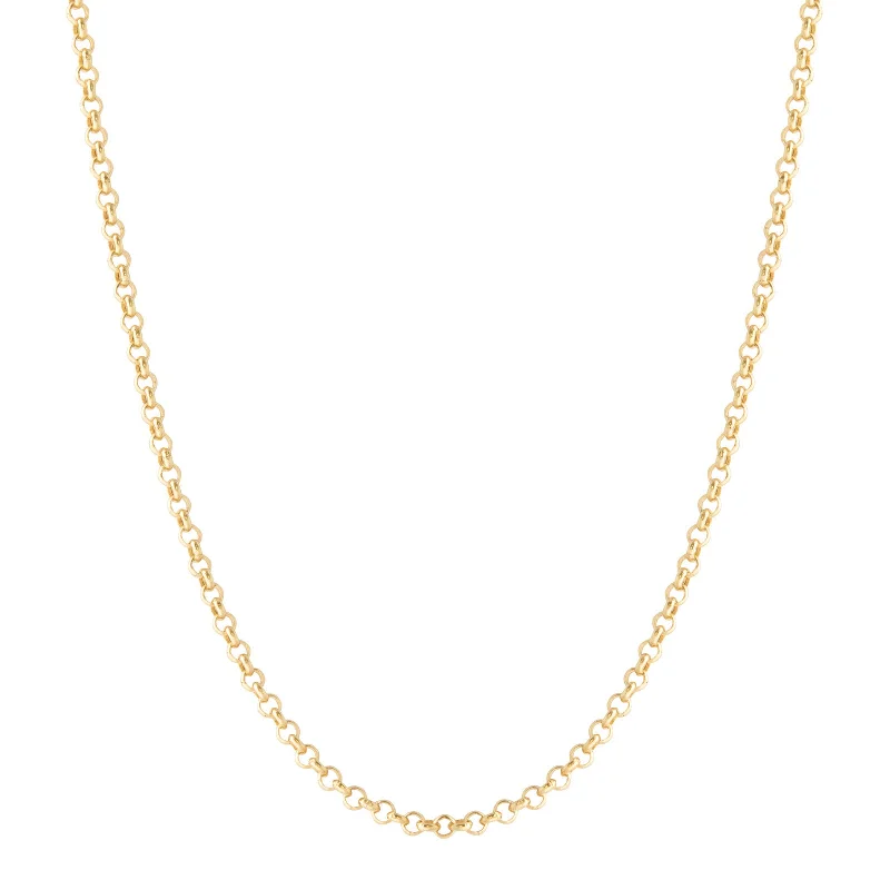 Simple necklaces and pendants with tiny charms for a delicate and casual vibe-Rolo Chain