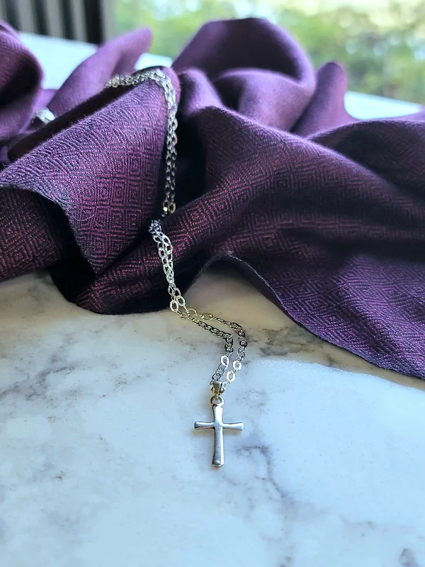 Necklaces and pendants with custom designs for a completely unique jewelry piece-Darling Sterling Cross Necklace