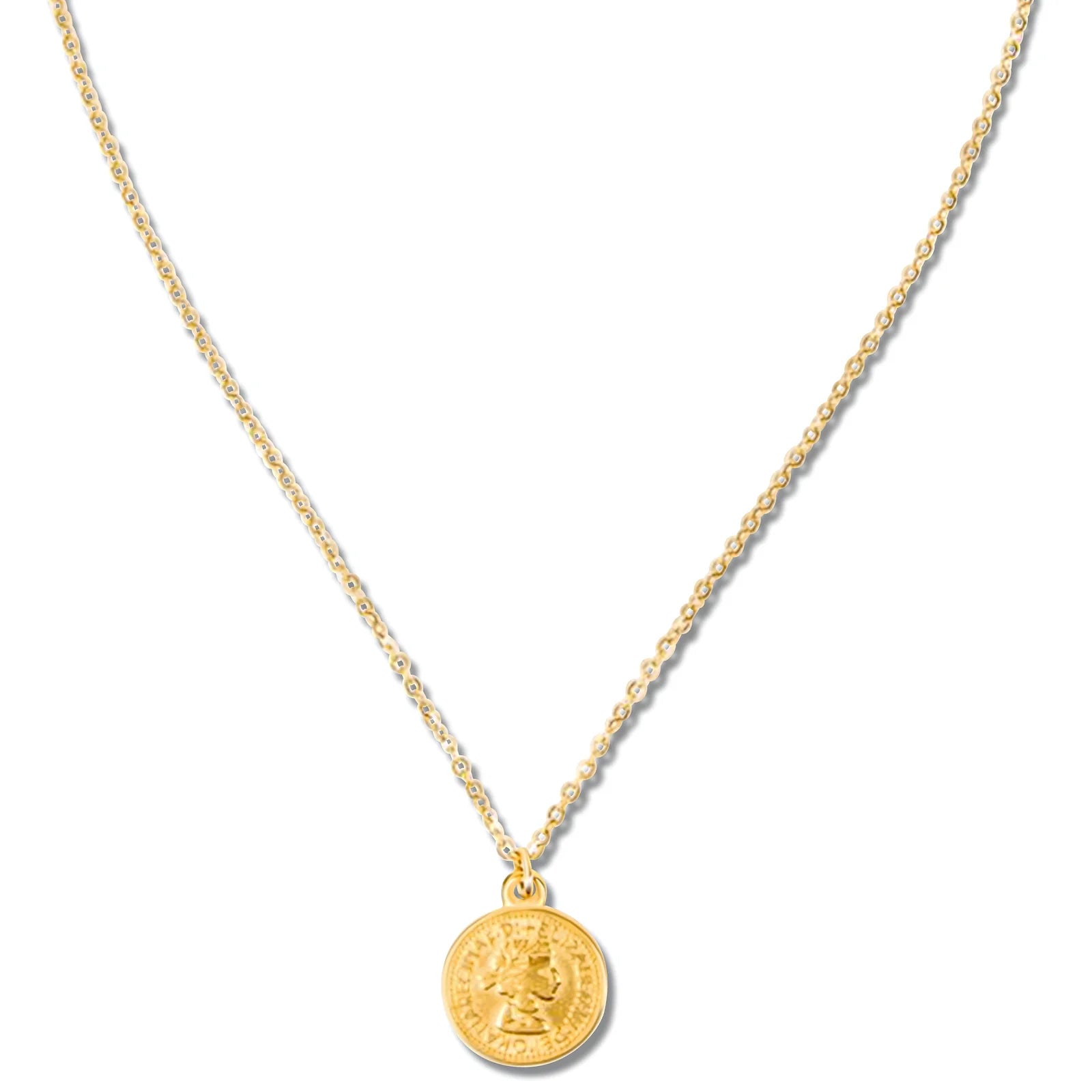 Beautiful necklaces and pendants with tree branch motifs for a nature-inspired design-Vida Coin Pendant Necklace